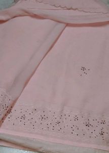 Elegant Pink Saree with Blouse