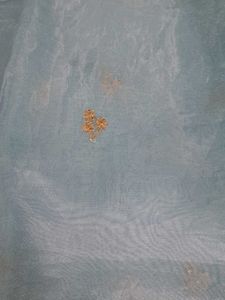 Stunning Blue Embroidered Saree