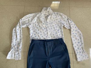 Men's Smart Patterned Button-Down Shirt