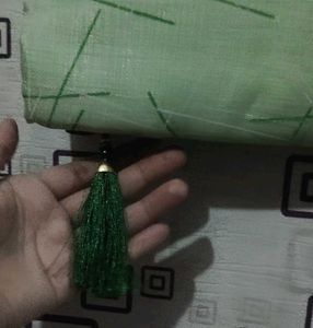 Elegant Pastel Green Saree