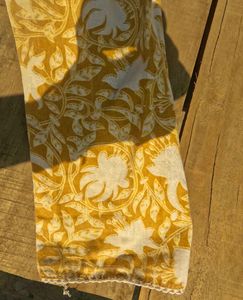 Yellow Floral Print Kurta