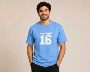 Men's Blue "Bold Moves Only 16" T-Shirt