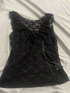 Brandy Melville Vintage Black Lace Cami