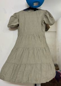 Olive Fit & Flare Dress