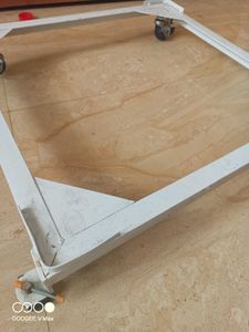 Iron Washing Machine Stand with Wheels