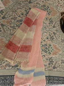 Striped Knit Scarf