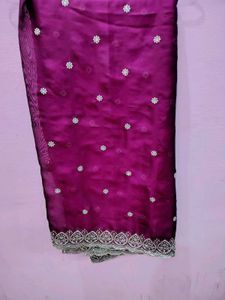 Elegant Cream &amp; Maroon Lehenga Choli