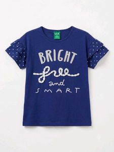 Kids Blue "Bright Free and Smart" T-Shirt
