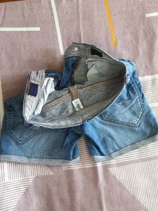 Kid's Blue Denim Shorts