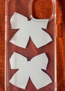 IPHONE 15 PINTERESTY BOW CASE COVER 🎀🖤