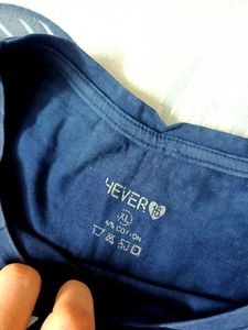 Navy Graphic Print Oversized T-shirt