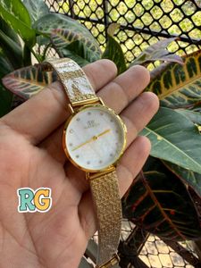 Elegant Silver Mesh Watch