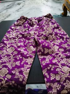 Designer Purple Brocade dress