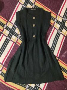 Vintage Black Sweater/Knit Dress