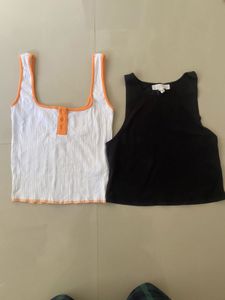 Cute White & Black Tank Tops Bundle
