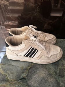 Classic White &amp; Black Sneakers