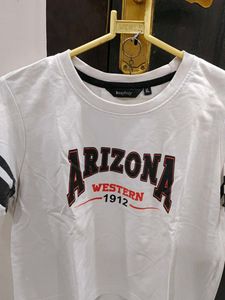 White Arizona Graphic Crop Top