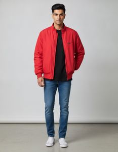 Men's Red Bomber Jacket