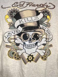Ed Hardy grey Graphic Sweatshirt