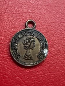 Queen Elizabeth fantasy medal small miniature size