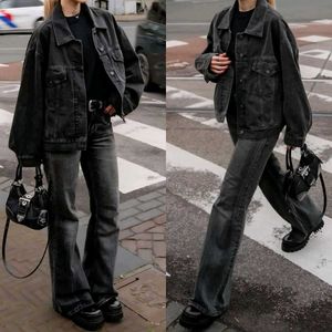 Black Denim Jacket Outfit