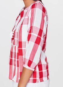 AND - Red &amp; White Checkered Tunic Top