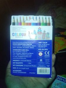 Doms Wax Crayons - 10 Shades(a nataraj pencil free