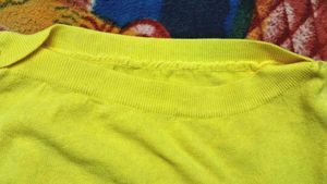 Lemon Wide Shoulders Sweater