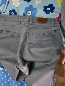 Men's greyish blue formal pant trouser single used