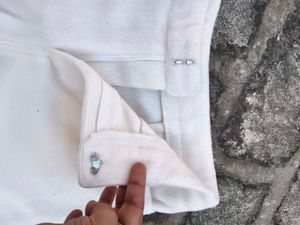 Classic White Fleece Shorts