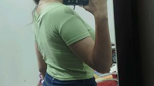 Stylish Light Green V-Neck Top