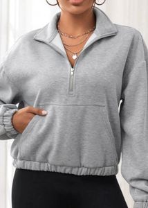 Grey Half Zip Sweatshirt