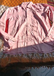 Men's Pink Long Sleeve Shirt