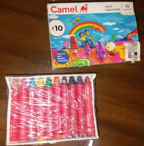 DOMS Sketch Pens and Camel Wax Crayons
