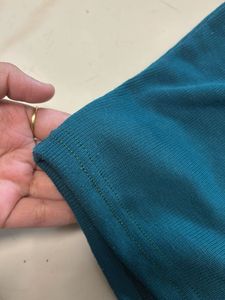 Cute Teal Button-Down Top
