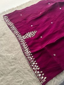 Designer Kurta with pant Mirror Work