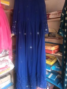 Royal Blue Embellished Gown