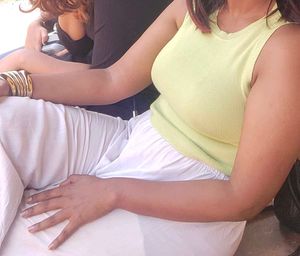 Lime Green Ribbed Tank Top