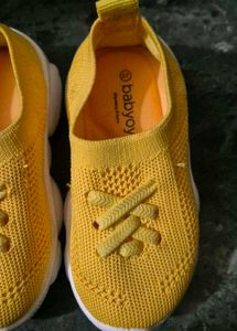 New branded Babyoy Yellow Slip-On Casual shoes