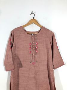 Brown Emboridered Kurta(Women’s)