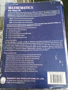 Mathematics for Class IX by R.D. Sharma