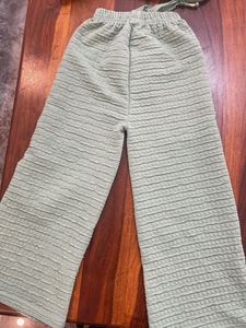 Light Green Textured pallazo set