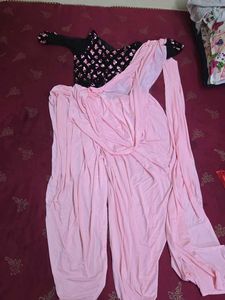 Western Stylish Party Wear Pattiala Half Saree