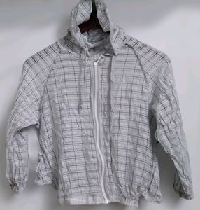 Plaid Hooded Jacket