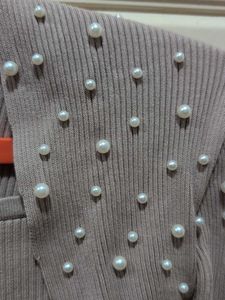 Pearl Embellished Cardigan Top
