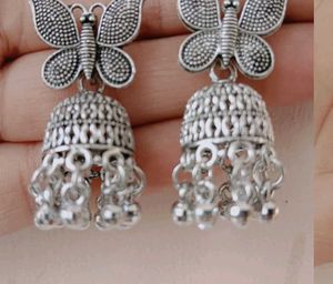 Oxidized Silver Jhumka combo of 6