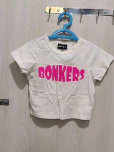 Bonkers Corner White Graphic Tee