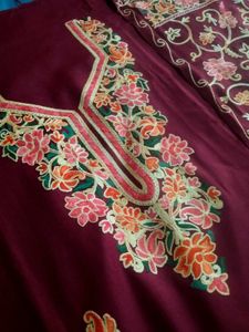 Elegant Embroidered Dress Material