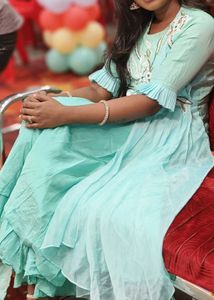 Beautiful Mint Green Kurta plazoo set