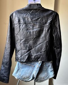 Sheepskin Leather Jacket - Thrifted